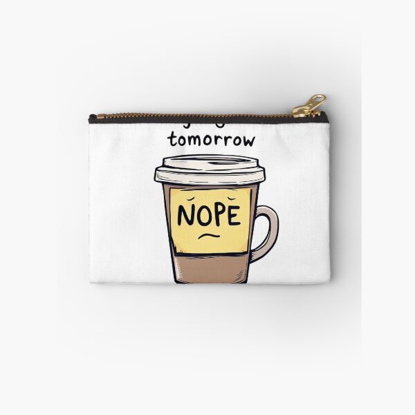 Item preview, There is a cup of coffee with a lid that says nope designed and sold by cafegrafis.