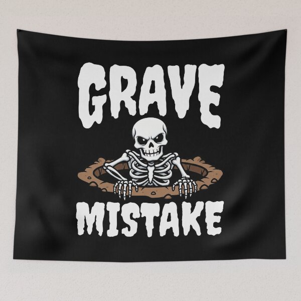 Item preview, GRAVE MISTAKE - SKELETON HALLOWEEN designed and sold by KEF Custom.