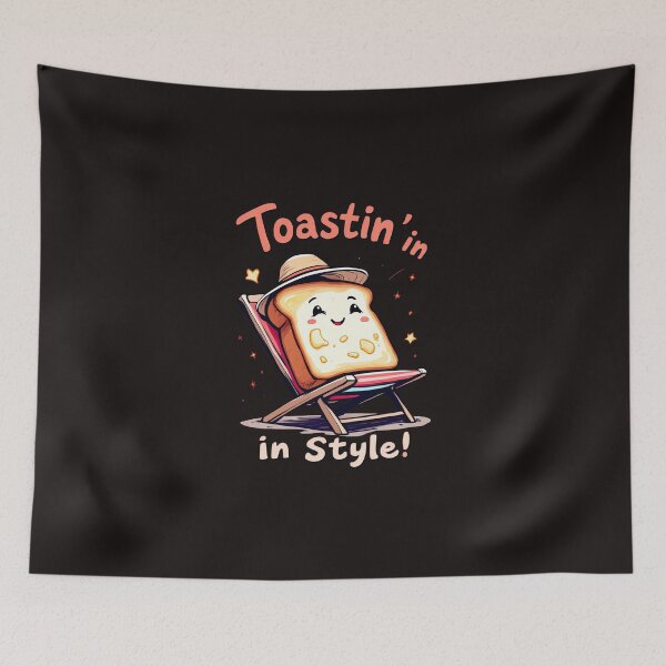 Item preview, There is a toast in a chair with a hat on designed and sold by cafegrafis.
