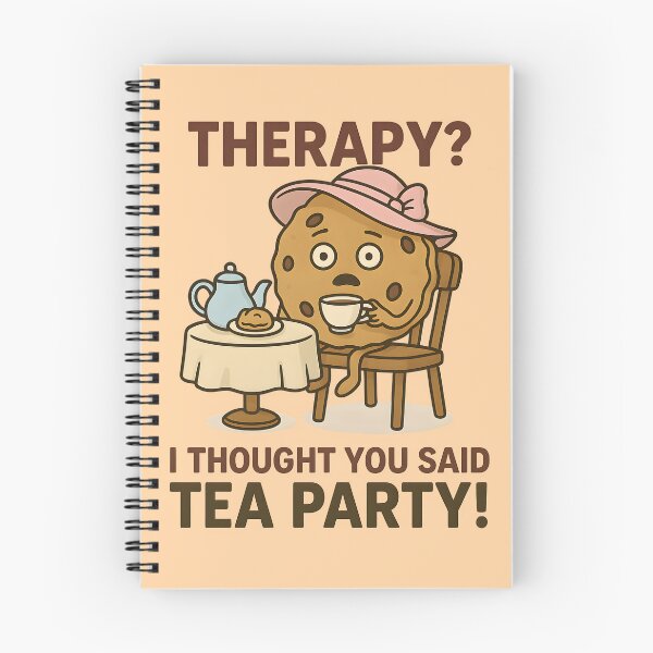 Item preview, Therapy? I Thought You Said Tea Party! – Funny cookie design designed and sold by domi199834.