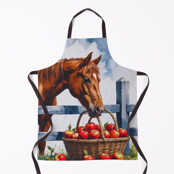 Item preview, Apples & Whinnies – A Barnyard Moment in Autumn designed and sold by Deezyned.