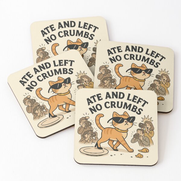 Item preview, Ate and Left No Crumbs Cool Cat Meme designed and sold by VISIONARTIST.