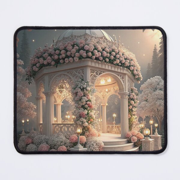 Item preview, A beautiful wedding altar decorated with white and pink flowers designed and sold by Merrylands Artshop.