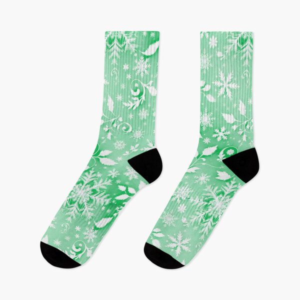 Item preview, Magical Forest Green Winter Floral Pattern, Frost Swirls Pattern, Beautiful winter cruls, Elegant Scrollwork  designed and sold by TheGaliyaStudio.