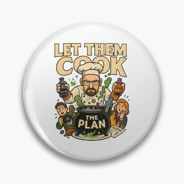Item preview, Let Them Cook The Plan Meme Illustration designed and sold by VISIONARTIST.