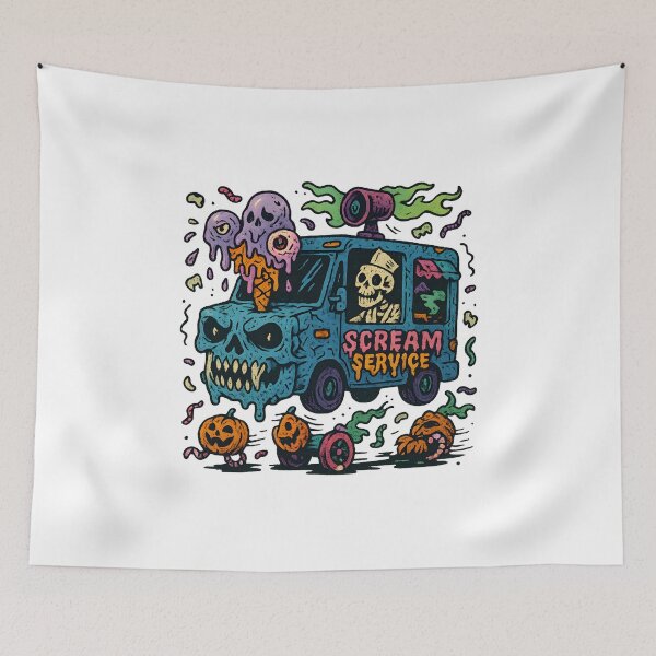 Item preview, Scream Service – Halloween Help You’ll Regret designed and sold by Drawian Studio.