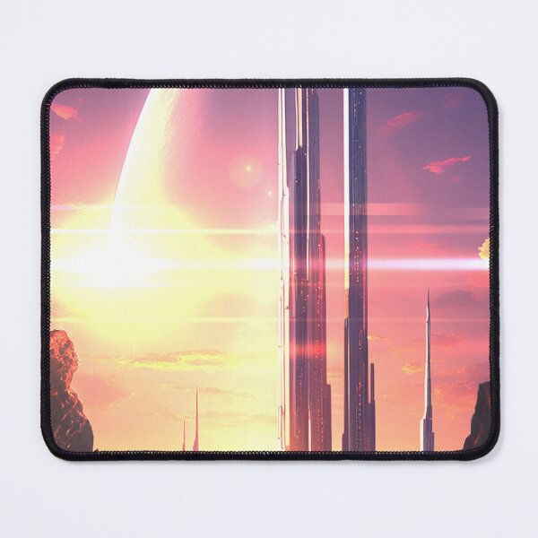 Item preview, Futuristic Cityscape on Alien Planet designed and sold by berwies-artwork.