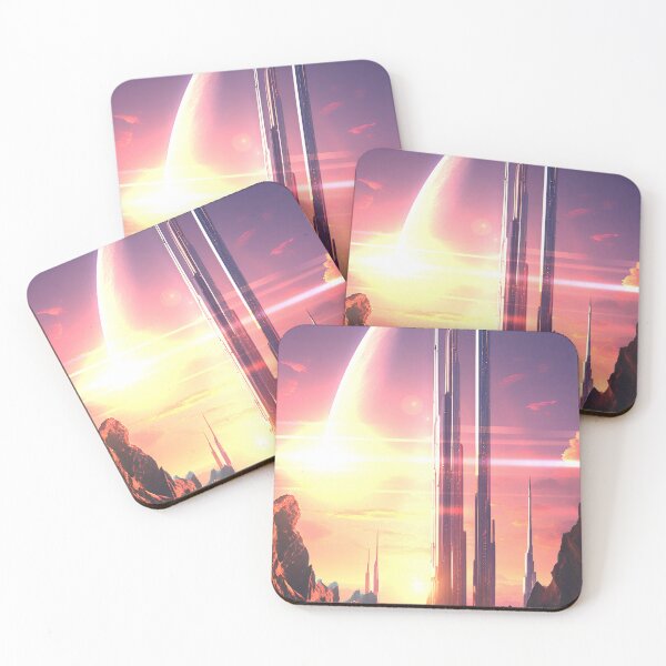 Item preview, Futuristic Cityscape on Alien Planet designed and sold by berwies-artwork.
