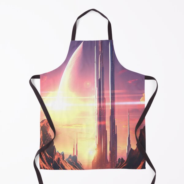 Item preview, Futuristic Cityscape on Alien Planet designed and sold by berwies-artwork.