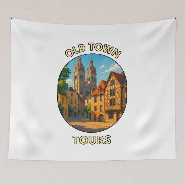 Item preview, Tours Old Town – Medieval Streets of Tours, France designed and sold by inkNext.
