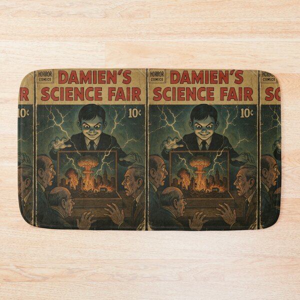 Item preview, Damien’s Science Fair - Funny Classic Horror Parody designed and sold by bapupa.