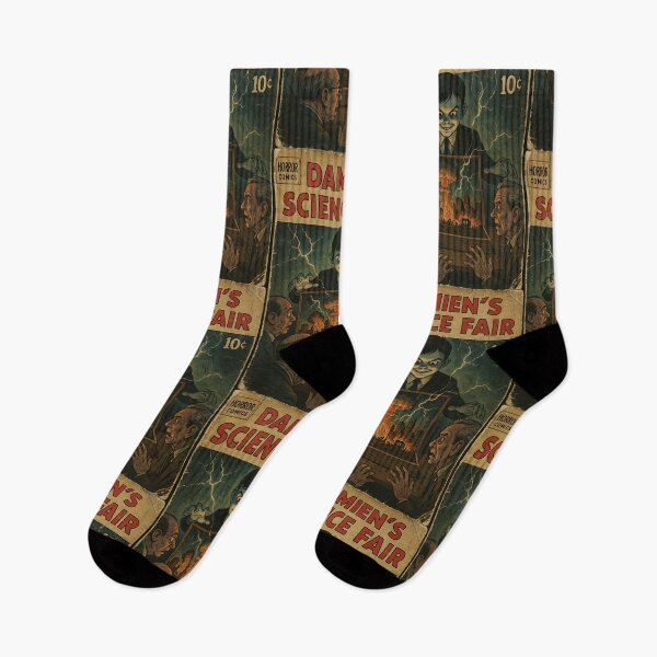 Item preview, Damien’s Science Fair - Funny Classic Horror Parody designed and sold by bapupa.