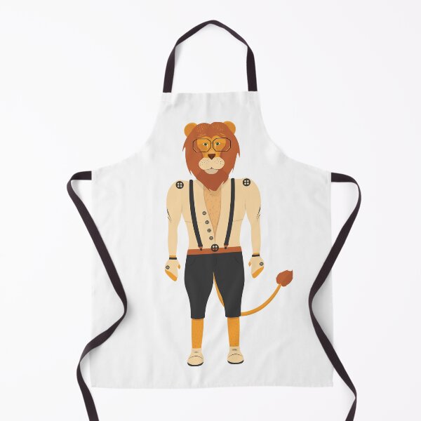 Item preview, Lion Hipster Character with Suspenders designed and sold by rymarenko.
