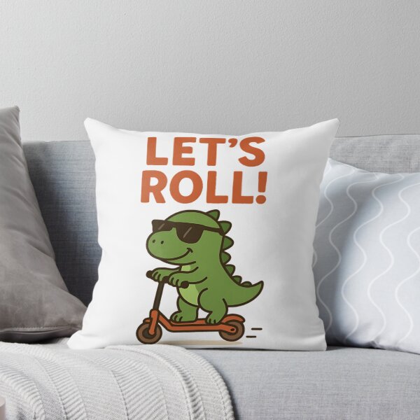 Item preview, Let’s Roll – Cool Dino on Scooter with Shades designed and sold by arttistan.