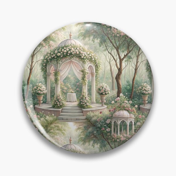 Item preview, A beautiful wedding altar decorated with white and pink flowers designed and sold by Merrylands Artshop.