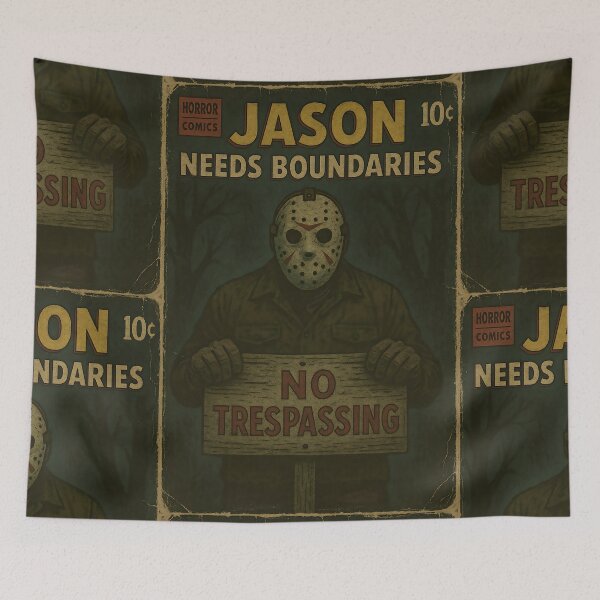 Item preview, Jason needs boundaries - Funny Classic Horror Parody designed and sold by bapupa.