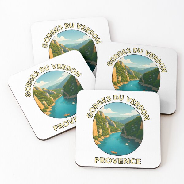 Item preview, Gorges du Verdon Canyon – Provence Nature Landscape Illustration designed and sold by inkNext.