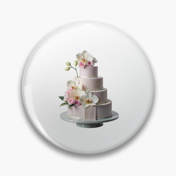Item preview, A beautiful pink wedding cake decorated with flowers designed and sold by Merrylands Artshop.