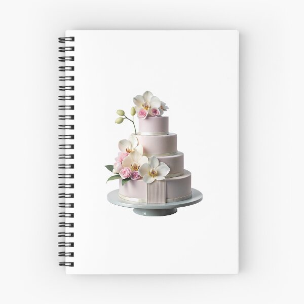 Item preview, A beautiful pink wedding cake decorated with flowers designed and sold by Merrylands Artshop.