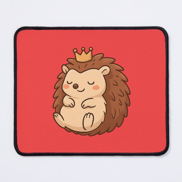Item preview, Hedgehog wearing a tiny crown designed and sold by AwesomeBeyondLimits.