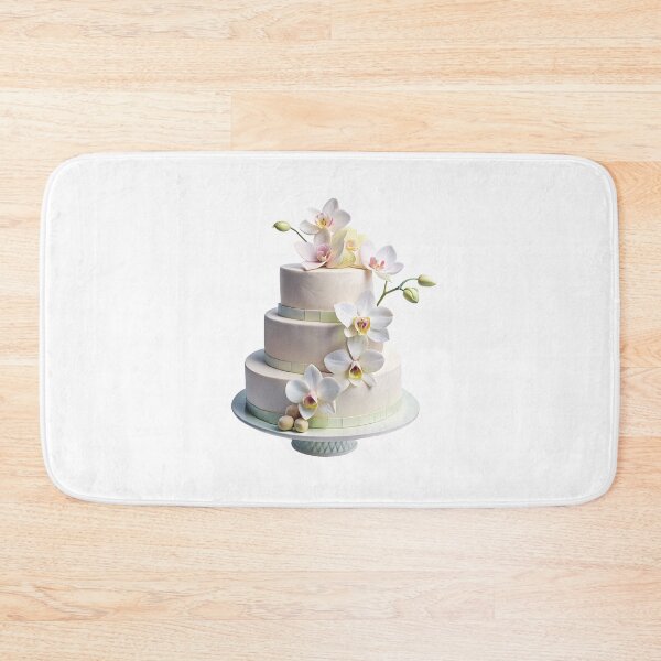 Item preview, A beautiful wedding cake decorated with  orchids designed and sold by Merrylands Artshop.