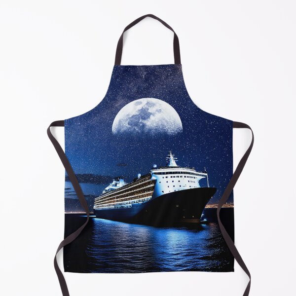 Item preview, Luxury Cruise Ship Under Full Moon designed and sold by berwies-artwork.