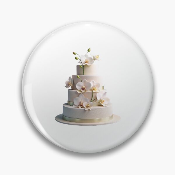 Item preview, A beautiful wedding cake decorated with  orchids designed and sold by Merrylands Artshop.