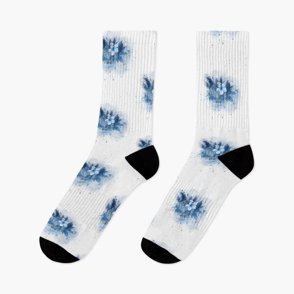 Item preview, “Blue Bloom – Floral Beauty with Artistic Splash” designed and sold by Merymer.