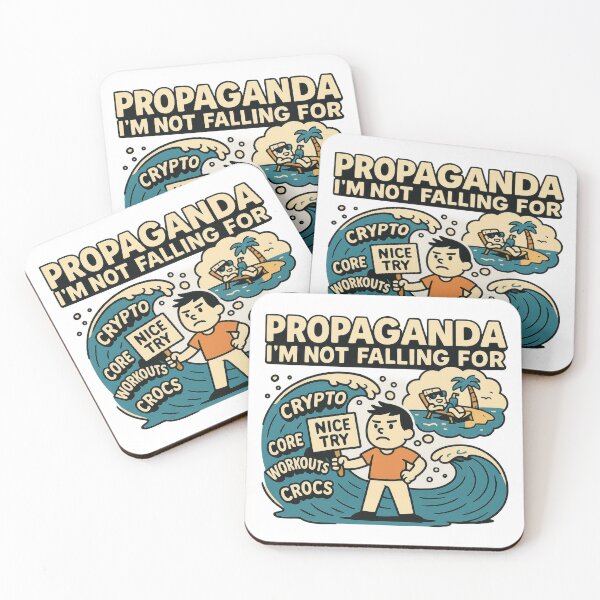 Item preview, Propaganda I'm Not Falling For Funny Meme designed and sold by VISIONARTIST.