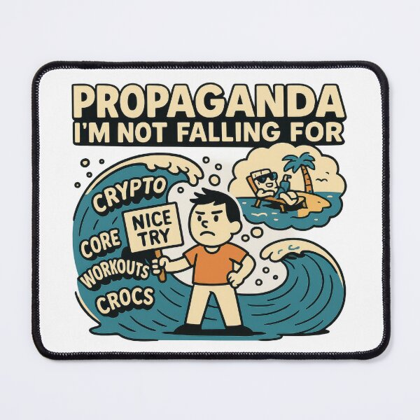 Item preview, Propaganda I'm Not Falling For Funny Meme designed and sold by VISIONARTIST.
