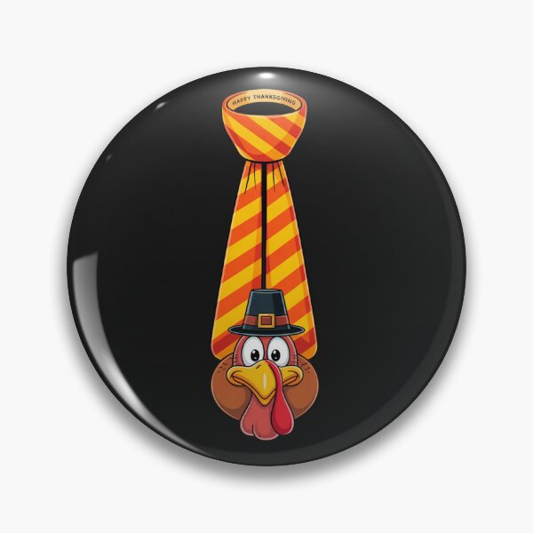 Item preview, Funny thanksgiving tie with turkey for family dinner designed and sold by ConceptualVibes.