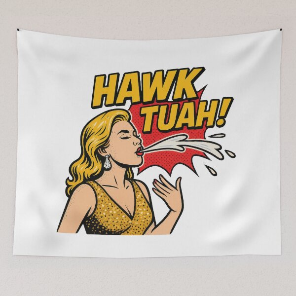 Item preview, HAWK TUAH Viral Spit Meme Pop Art designed and sold by VISIONARTIST.
