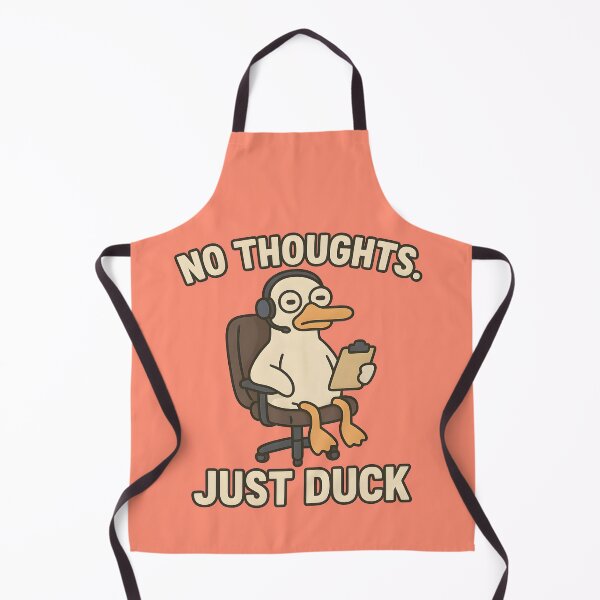 Item preview, No Thoughts, Just Duck – Funny Office Duck Design designed and sold by domi199834.