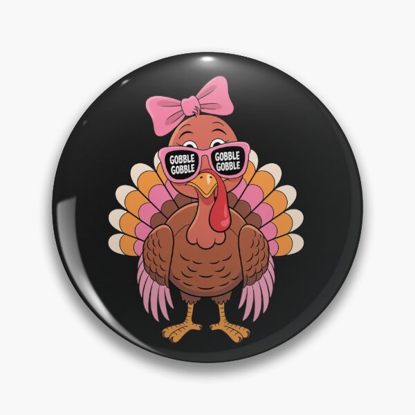 Item preview, Gobble Turkey Day Happy Thanksgiving Toddlers Girls Kids designed and sold by ConceptualVibes.