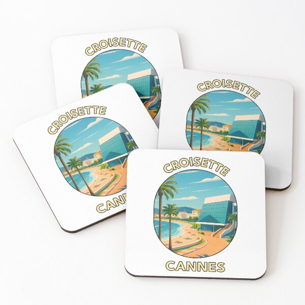 Item preview, Cannes La Croisette & Film Festival Hall – French Riviera Travel Art designed and sold by inkNext.