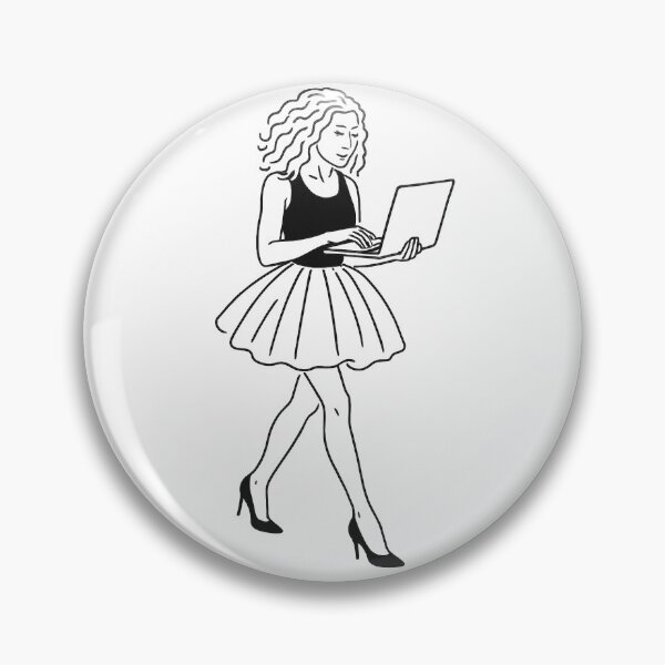 Item preview, Carrie Bradshaw Tutu Street Style – Sex and the City Line Art Print designed and sold by Outlined Era.