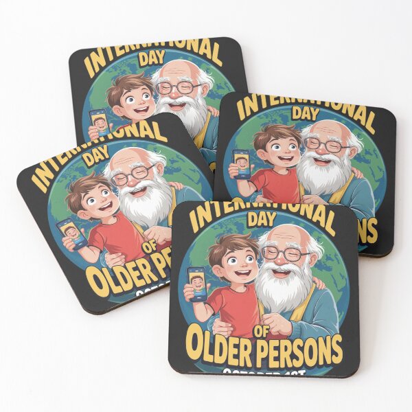 Item preview, International Day of Older Persons Celebrate Grandparents designed and sold by ConceptualVibes.