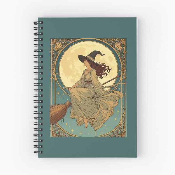 Item preview, Art Nouveau Stylized And Decorative Witch designed and sold by taiche.