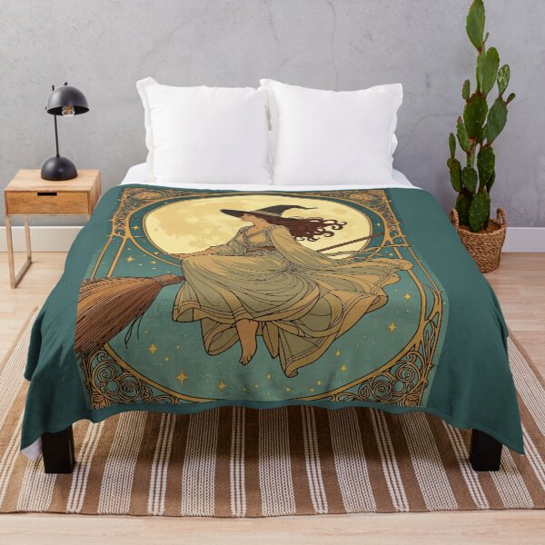 Item preview, Art Nouveau Stylized And Decorative Witch designed and sold by taiche.