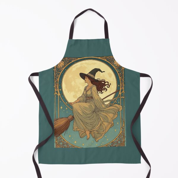 Item preview, Art Nouveau Stylized And Decorative Witch designed and sold by taiche.