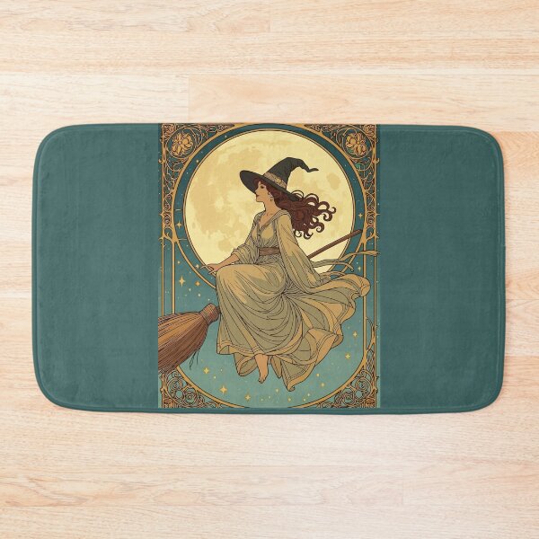 Item preview, Art Nouveau Stylized And Decorative Witch designed and sold by taiche.