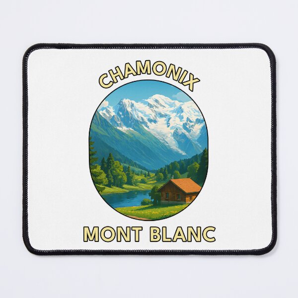 Item preview, Chamonix & Mont Blanc View – French Alps Summer Travel Art designed and sold by inkNext.