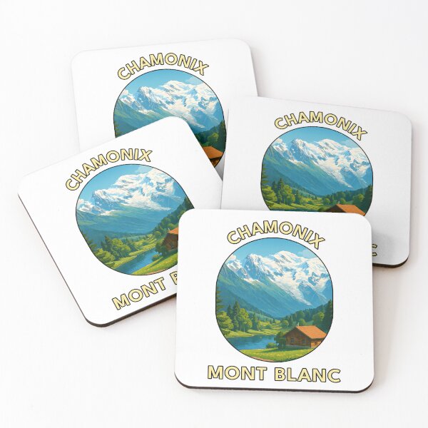 Item preview, Chamonix & Mont Blanc View – French Alps Summer Travel Art designed and sold by inkNext.