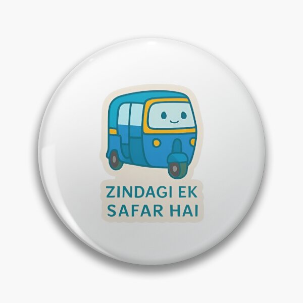 Item preview, Zindagi Ek Safar Hai - Auto Rickshaw Sticker designed and sold by RobinDoodles.
