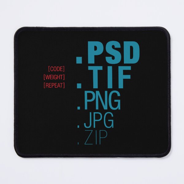 Item preview, Code. Weight. Repeat. Vers. 01 – Typographic Art for Electronic Minds designed and sold by parissiArt.