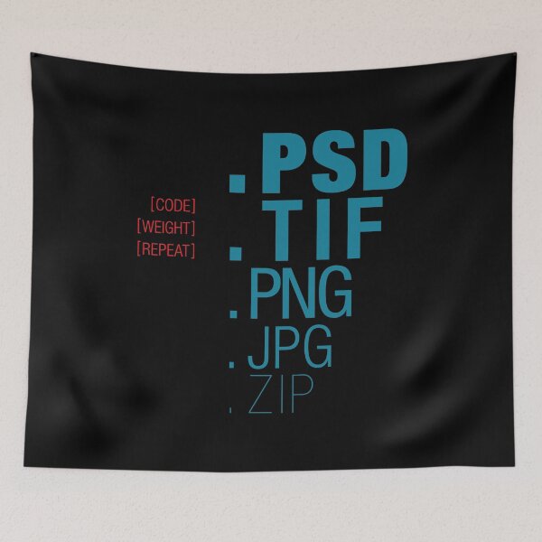 Item preview, Code. Weight. Repeat. Vers. 01 – Typographic Art for Electronic Minds designed and sold by parissiArt.