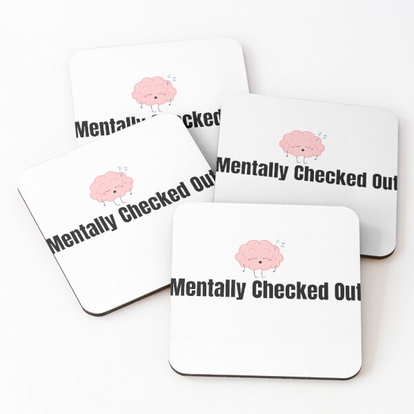 Item preview, Mentally Checked Out – Funny Burnout T-Shirt designed and sold by MindMessMerch.