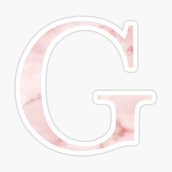 Pink Marble Letter Stickers Redbubble