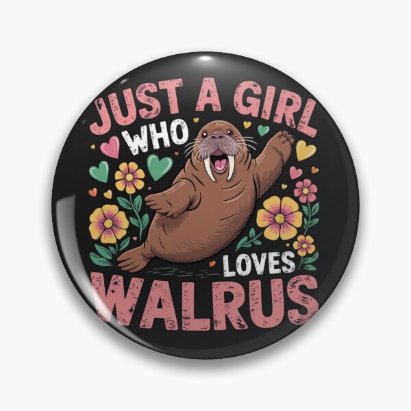 Item preview, Walrus Animal Lover Just A Girl Who Loves Walrus  designed and sold by ConceptualVibes.