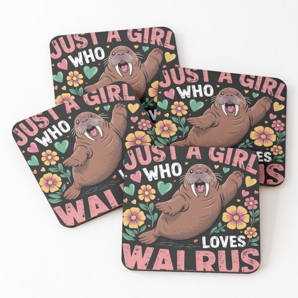 Item preview, Walrus Animal Lover Just A Girl Who Loves Walrus  designed and sold by ConceptualVibes.